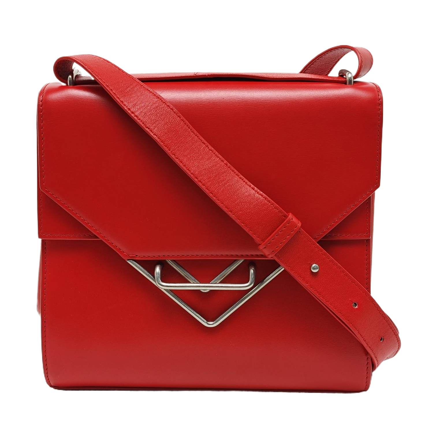 The Clip Calfskin Red
