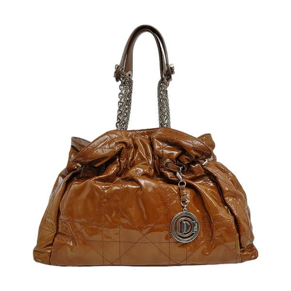 Le Trente Cannage Patent Leather Brown