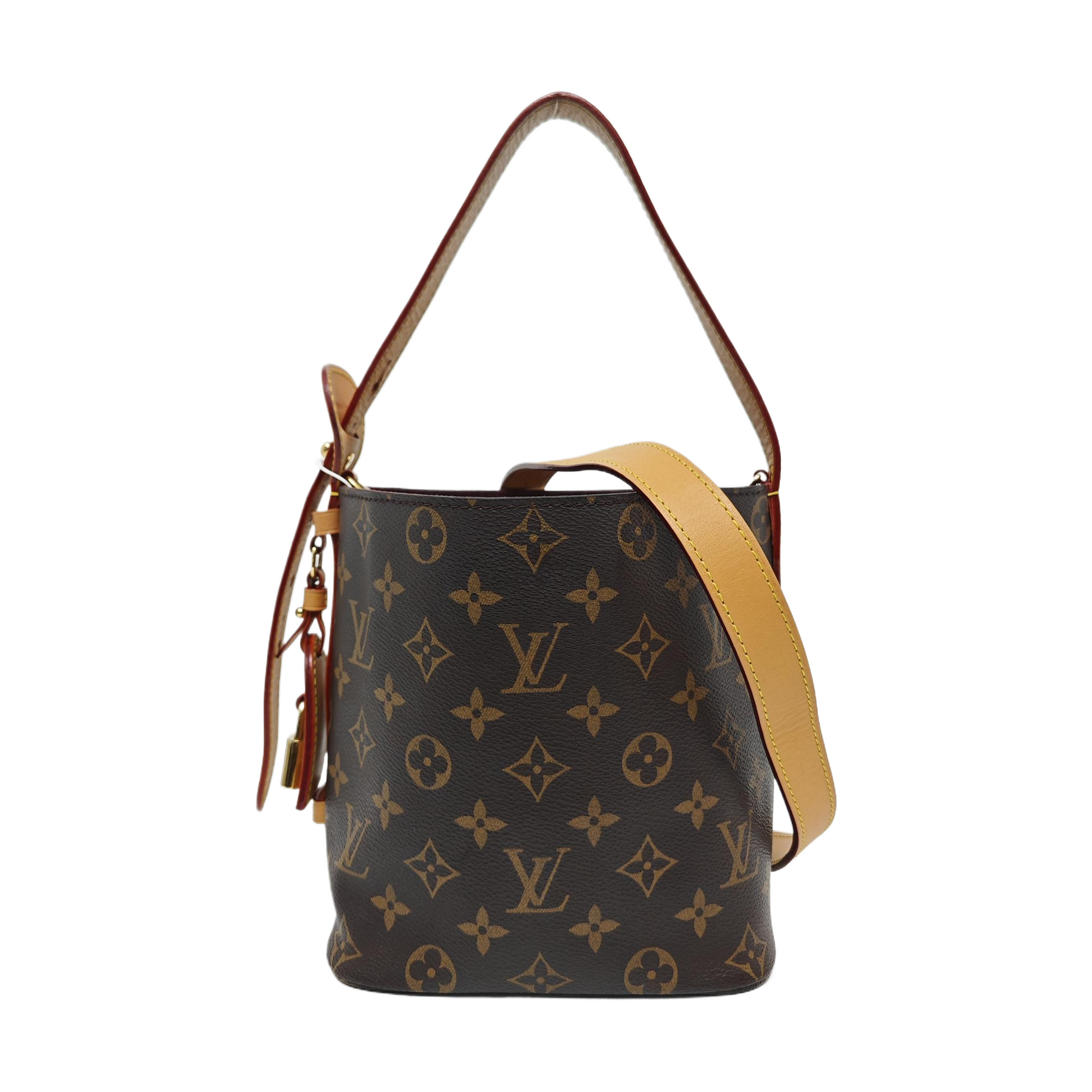 ALL IN BB Monogram Coated Canvas Brown