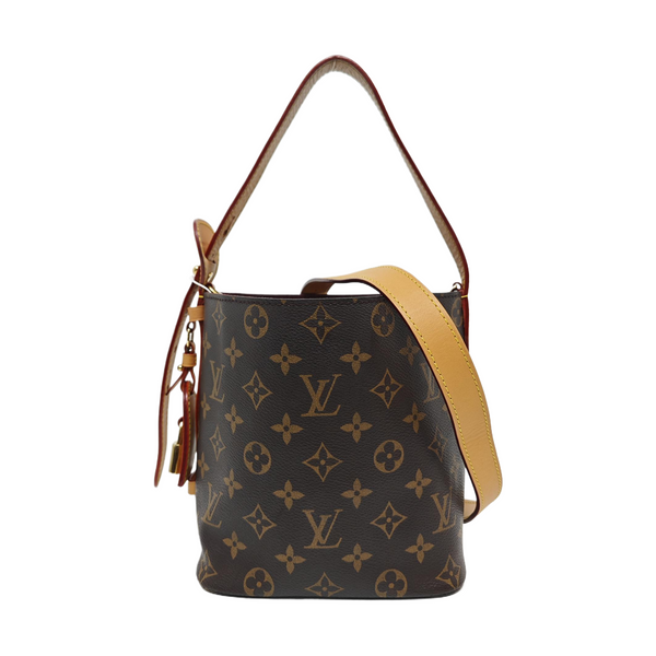 ALL IN BB Monogram Coated Canvas Brown