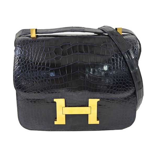 Constance 23 Shiny Porosus Crocodile Blue