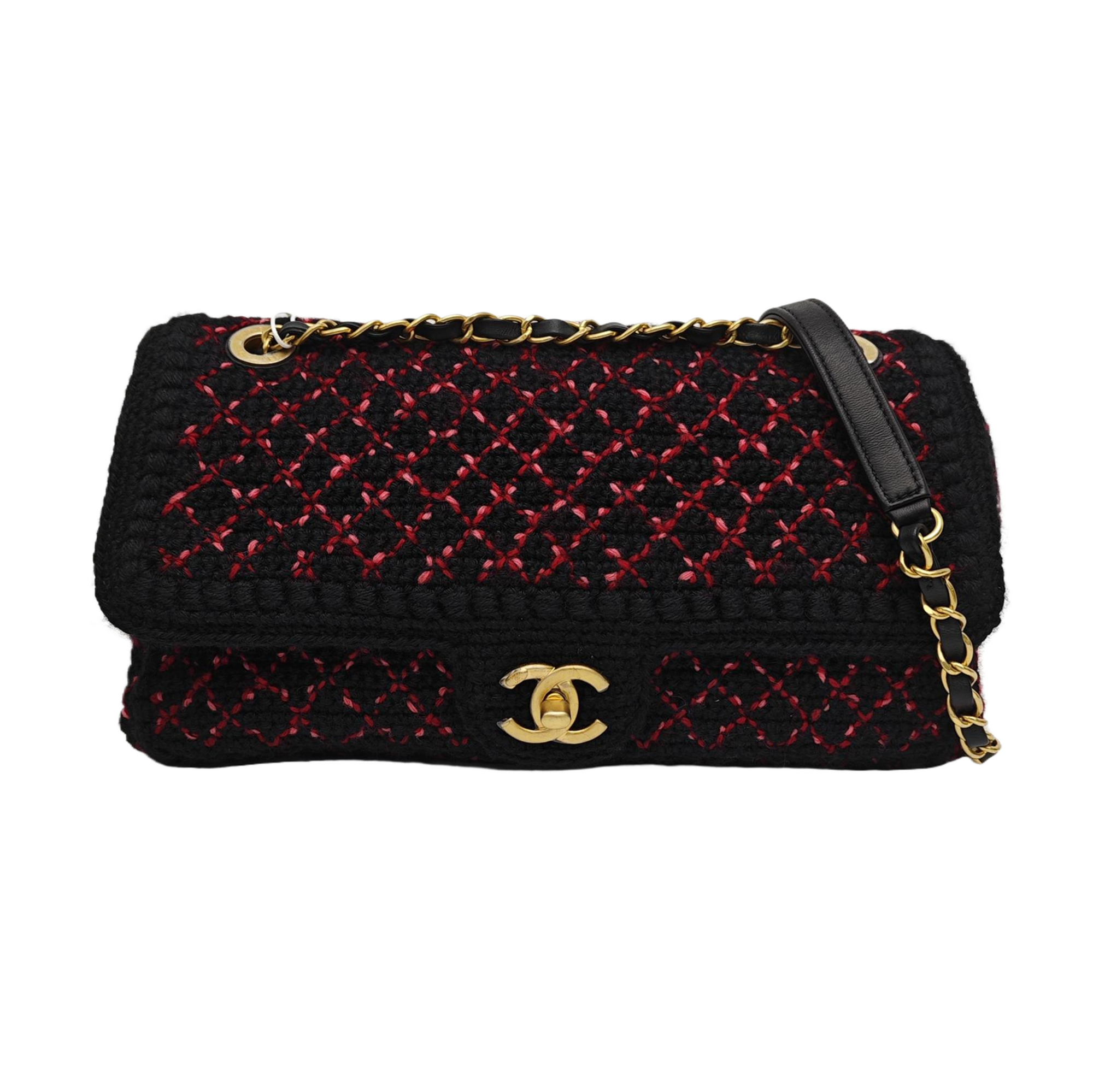 Fabric Shoulder Bag Black