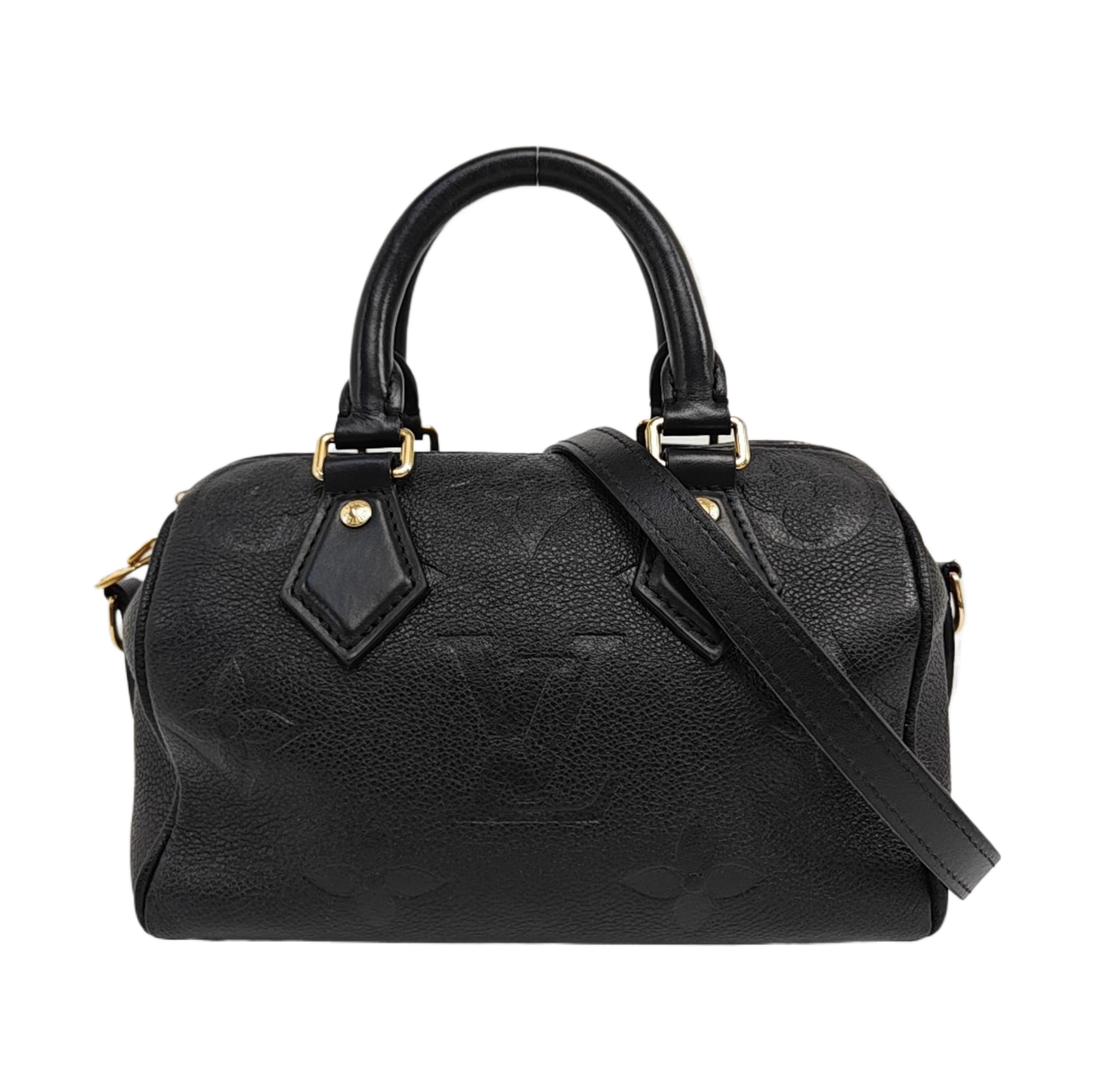 SPEEDY 20 Monogram Calfskin Black