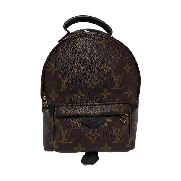 PALM SPRINGS Mini Monogram Coated Canvas Brown
