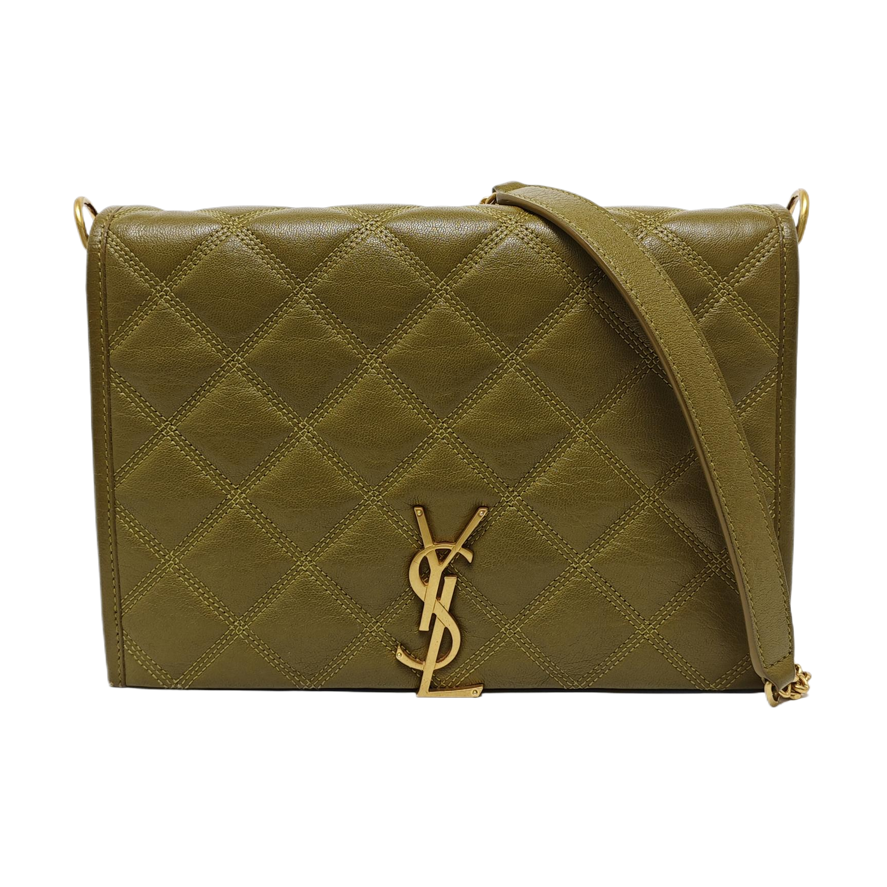 BECKY Mini Quilted Lambskin Green