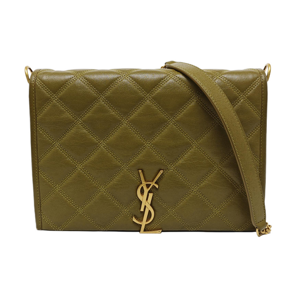 BECKY Mini Quilted Lambskin Green