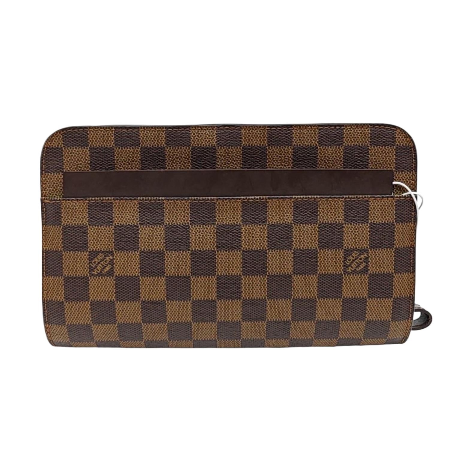 SAINT LOUIS Damier Ebene Coated Canvas Brown