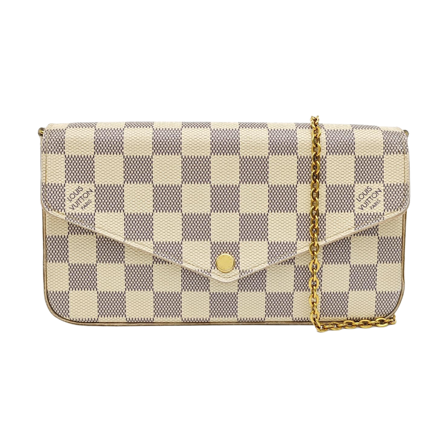 FÉLICIE Damier Azur Coated Canvas White