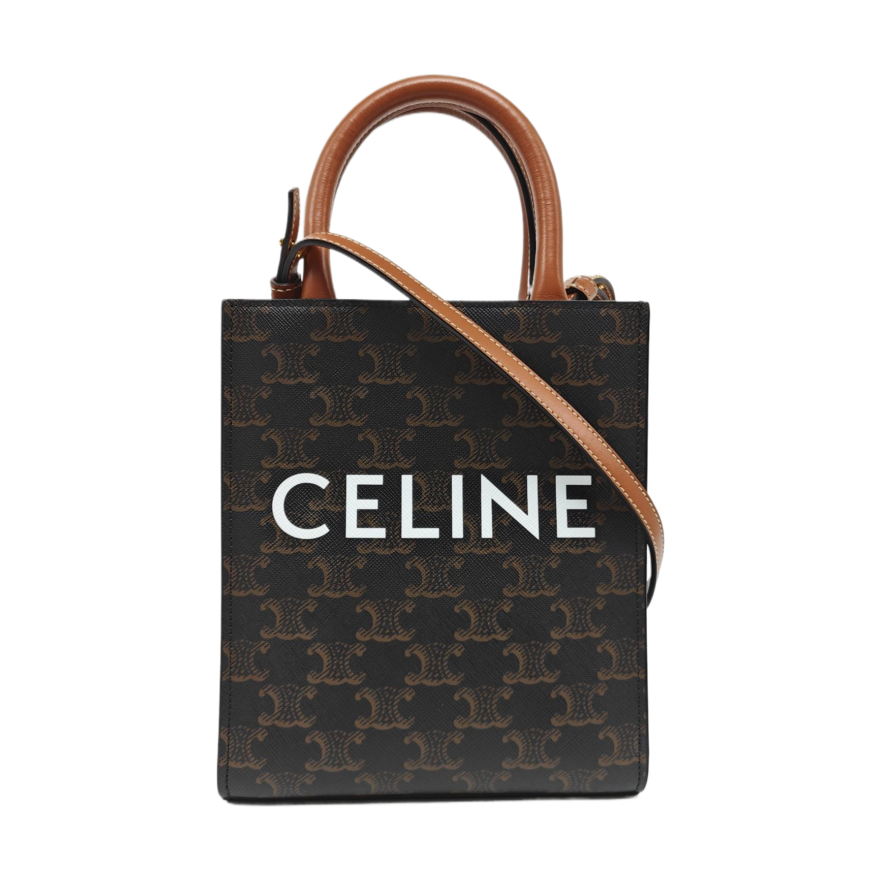 CABAS CELINE Mini Coated Canvas Brown