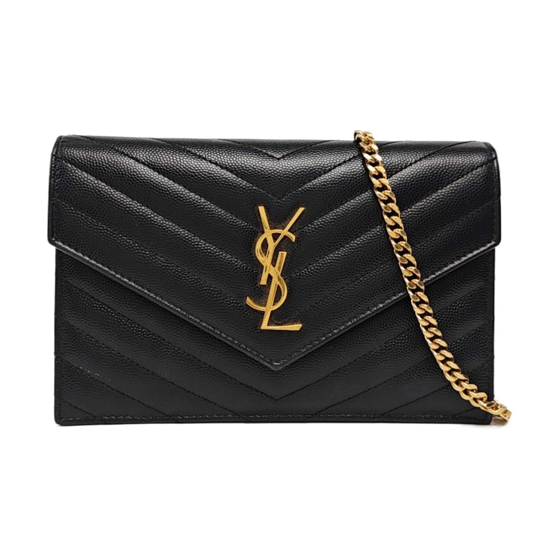 MONOGRAM WOC Chevron Calfskin Black