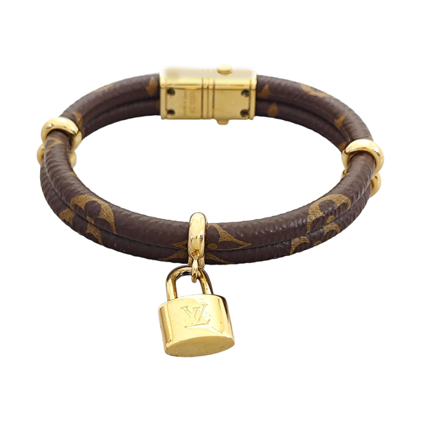 KEEP IT Coated Canvas Brown Bangle