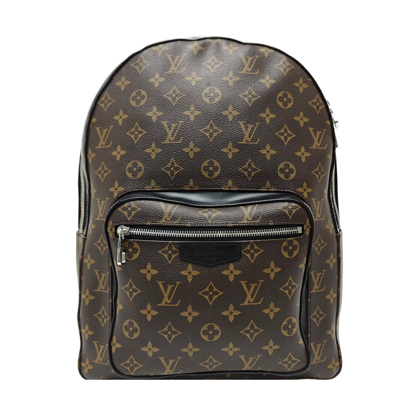 JOSH Monogram Coated Canvas Brown