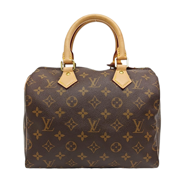 SPEEDY 25 Monogram Coated Canvas Brown