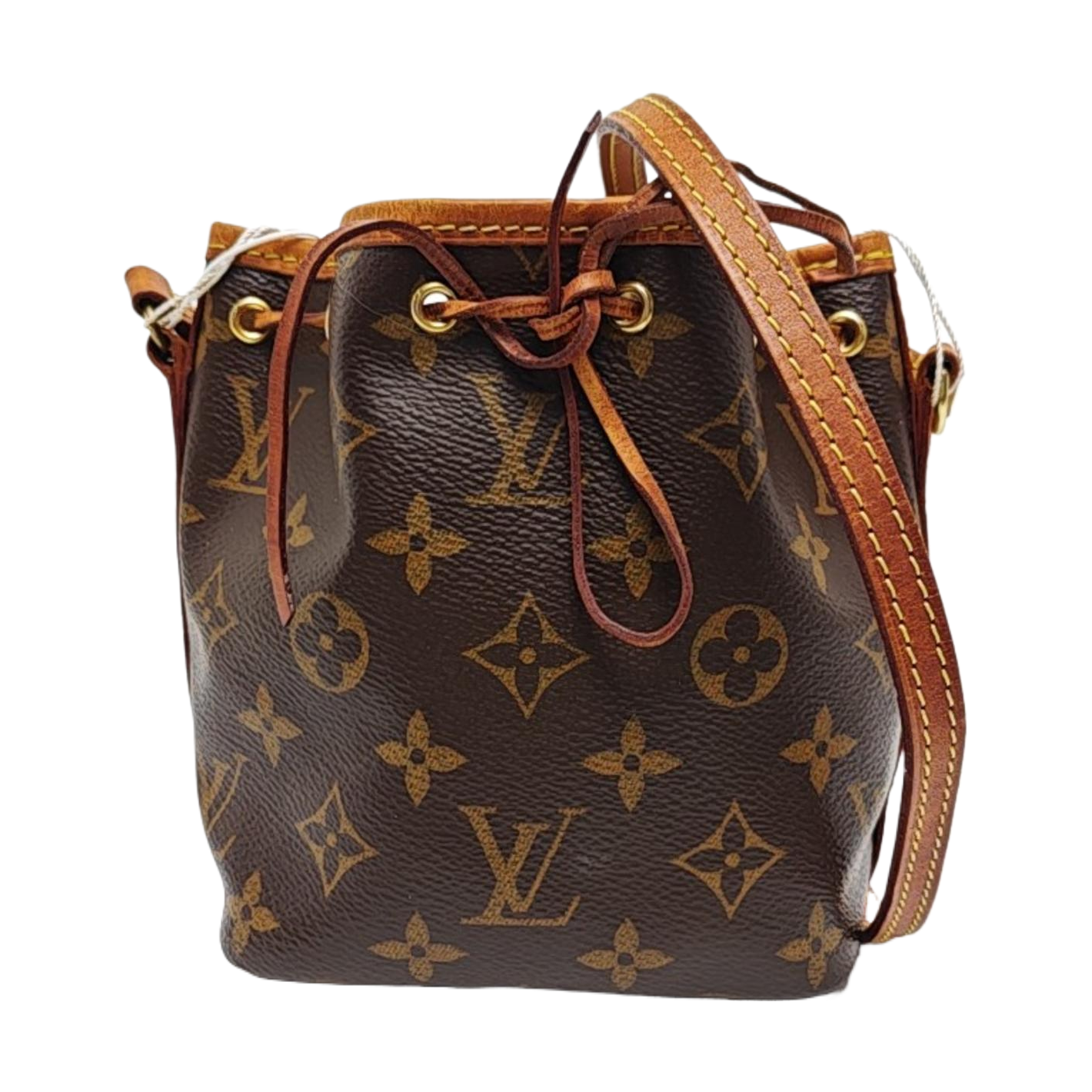 NÉONOÉ Nano Monogram Coated Canvas Brown