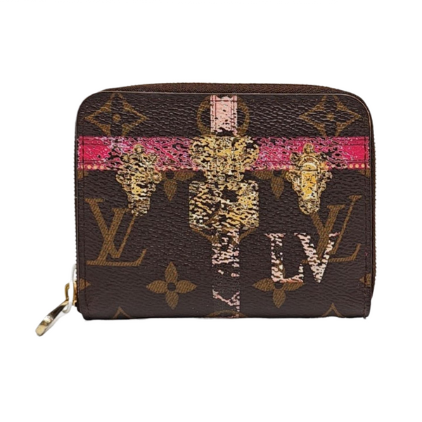 ZIPPY Monogram Coated Canvas Brown Wallet