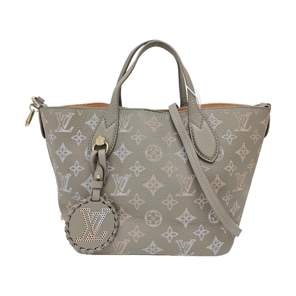 BLOSSOM PM Monogram Calfskin Gray