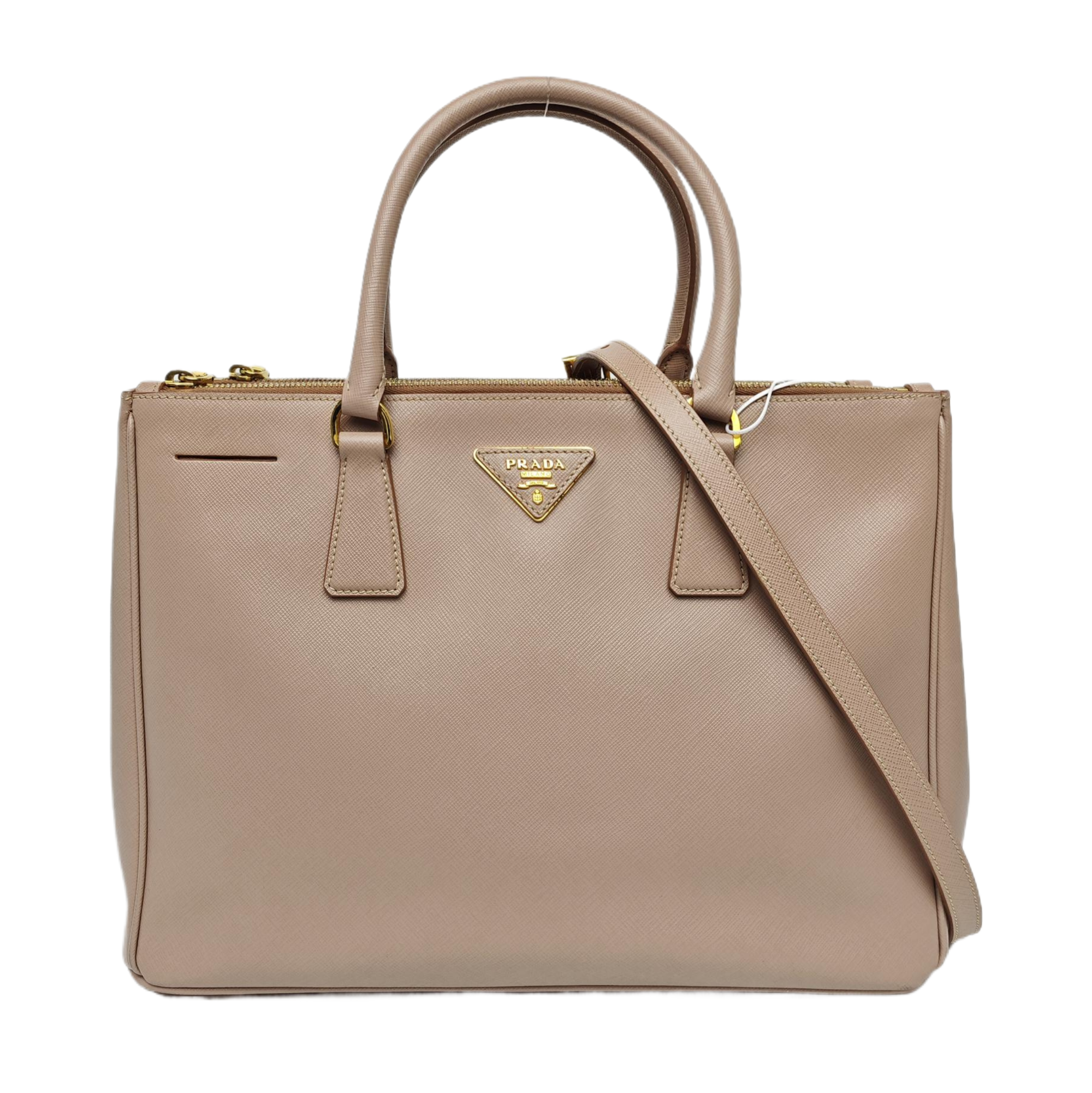 Galleria Large Saffiano Calfskin Pink