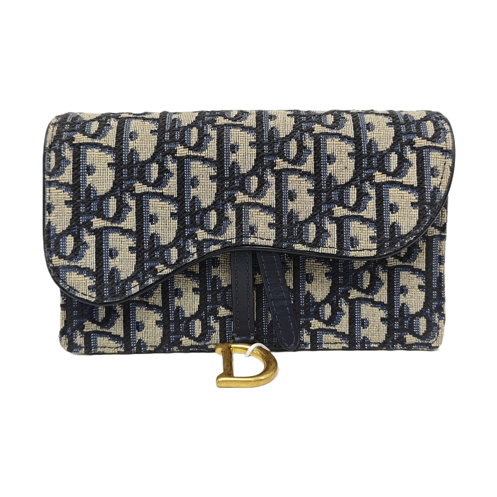 Saddle Mini Oblique Canvas Blue