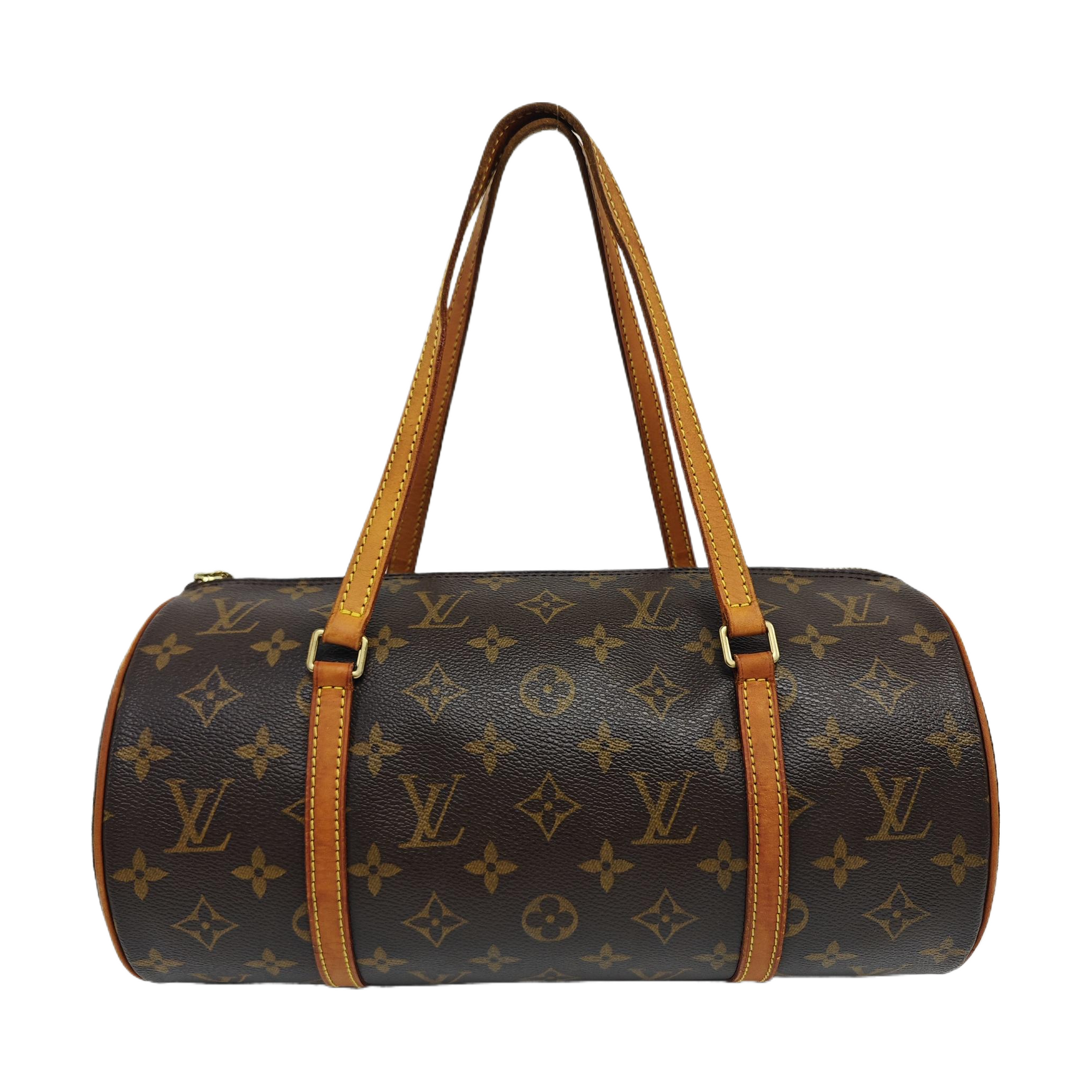 PAPILLON MM Monogram Coated Canvas Brown
