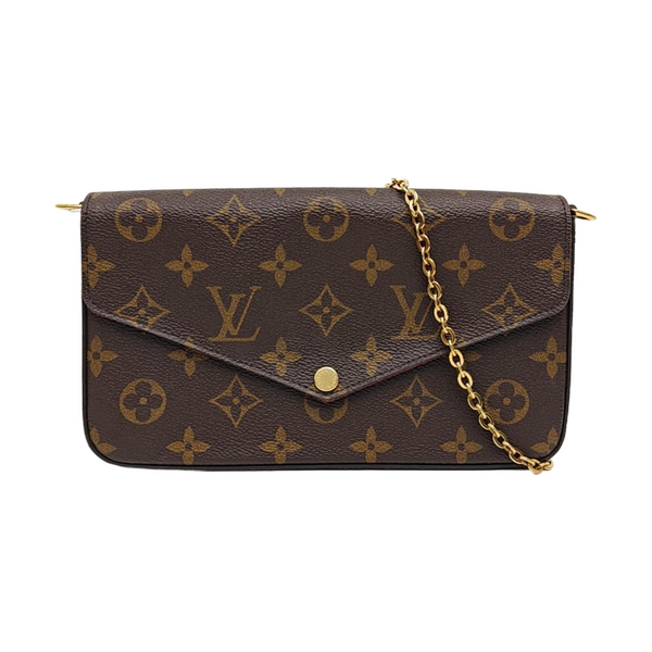 FÉLICIE Monogram Coated Canvas Brown