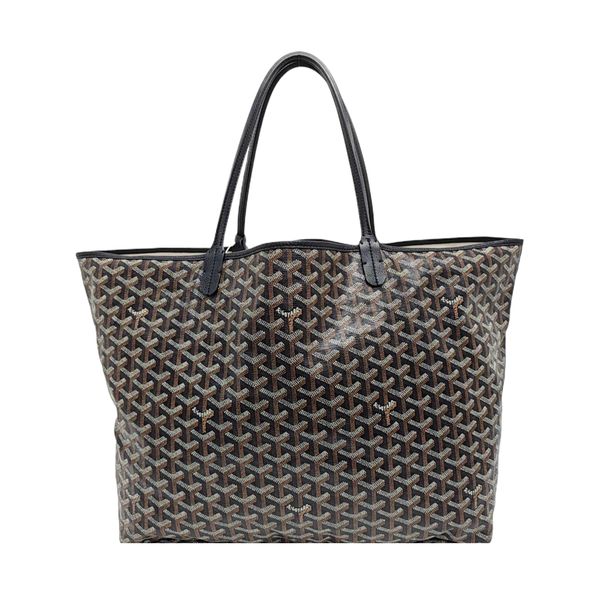 Coated Canvas Tote Bag Black