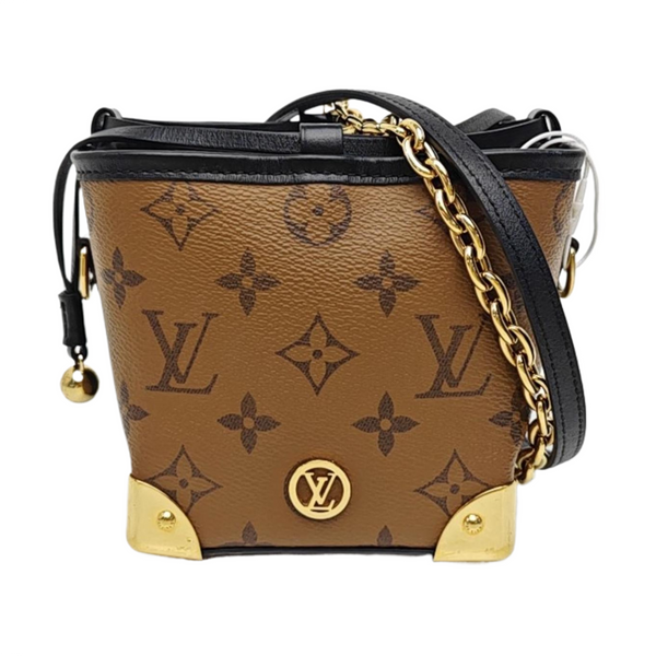 NOÉ PURSE LV CHARMS Monogram Coated Canvas Brown