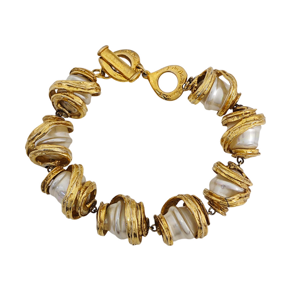 Heart Metal Gold Bracelet