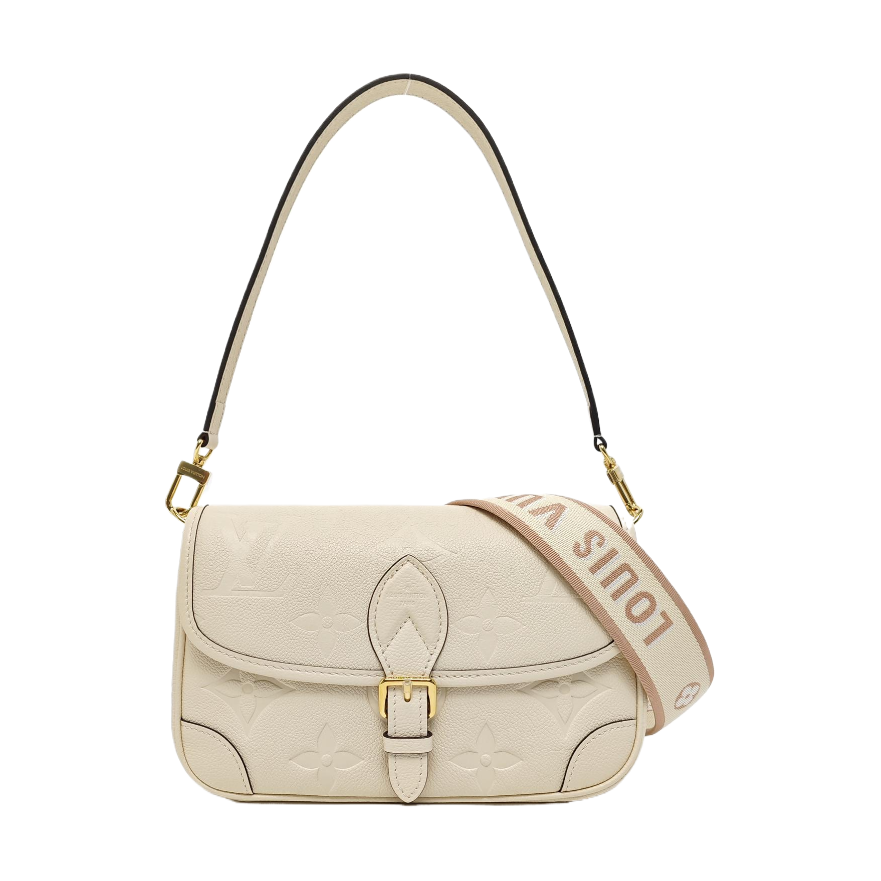 DIANE Monogram Calfskin Beige