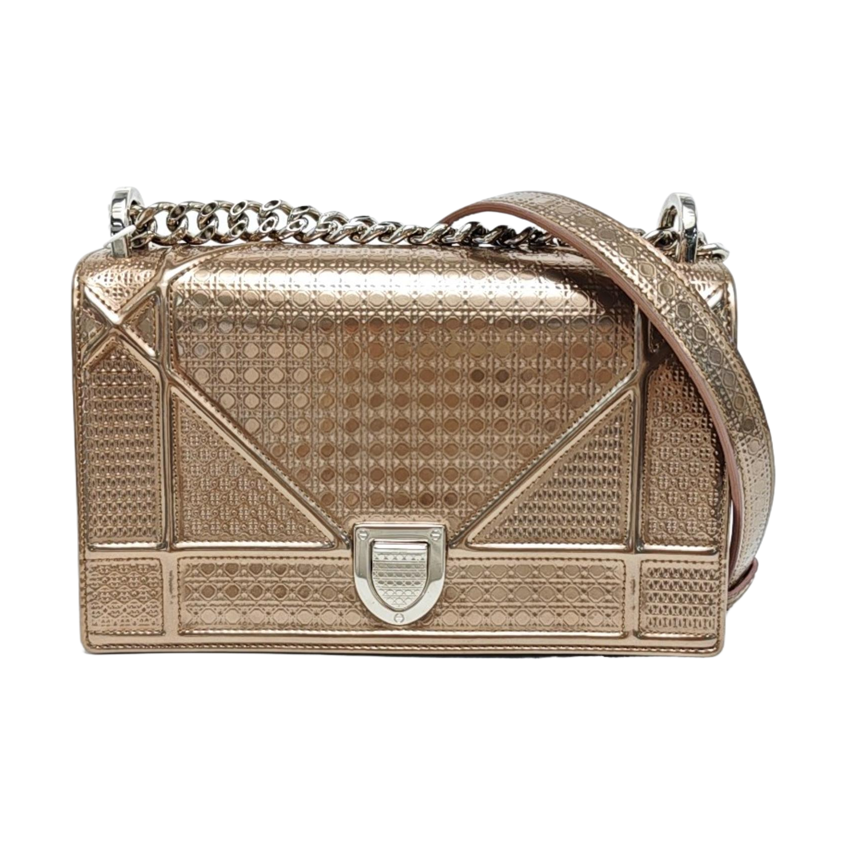 Diorama Small Calfskin Beige