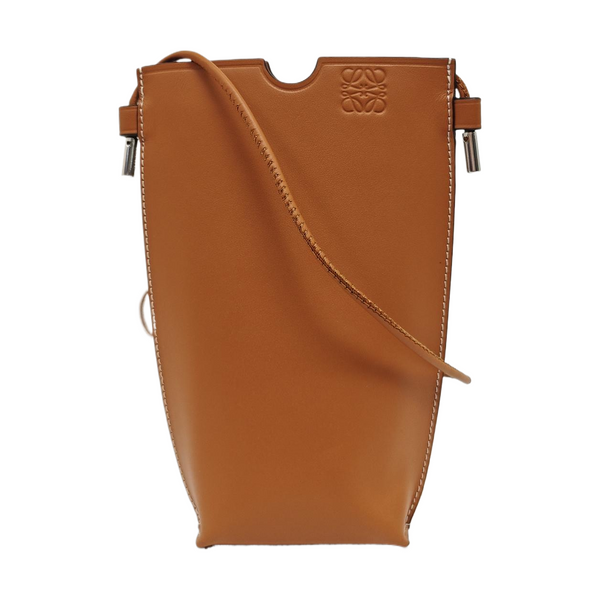 Calfskin Shoulder Bag Brown