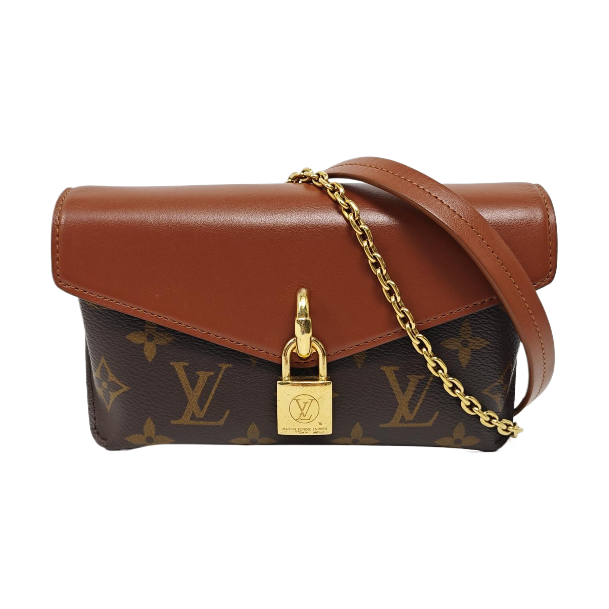 PADLOCK Monogram Coated Canvas Brown