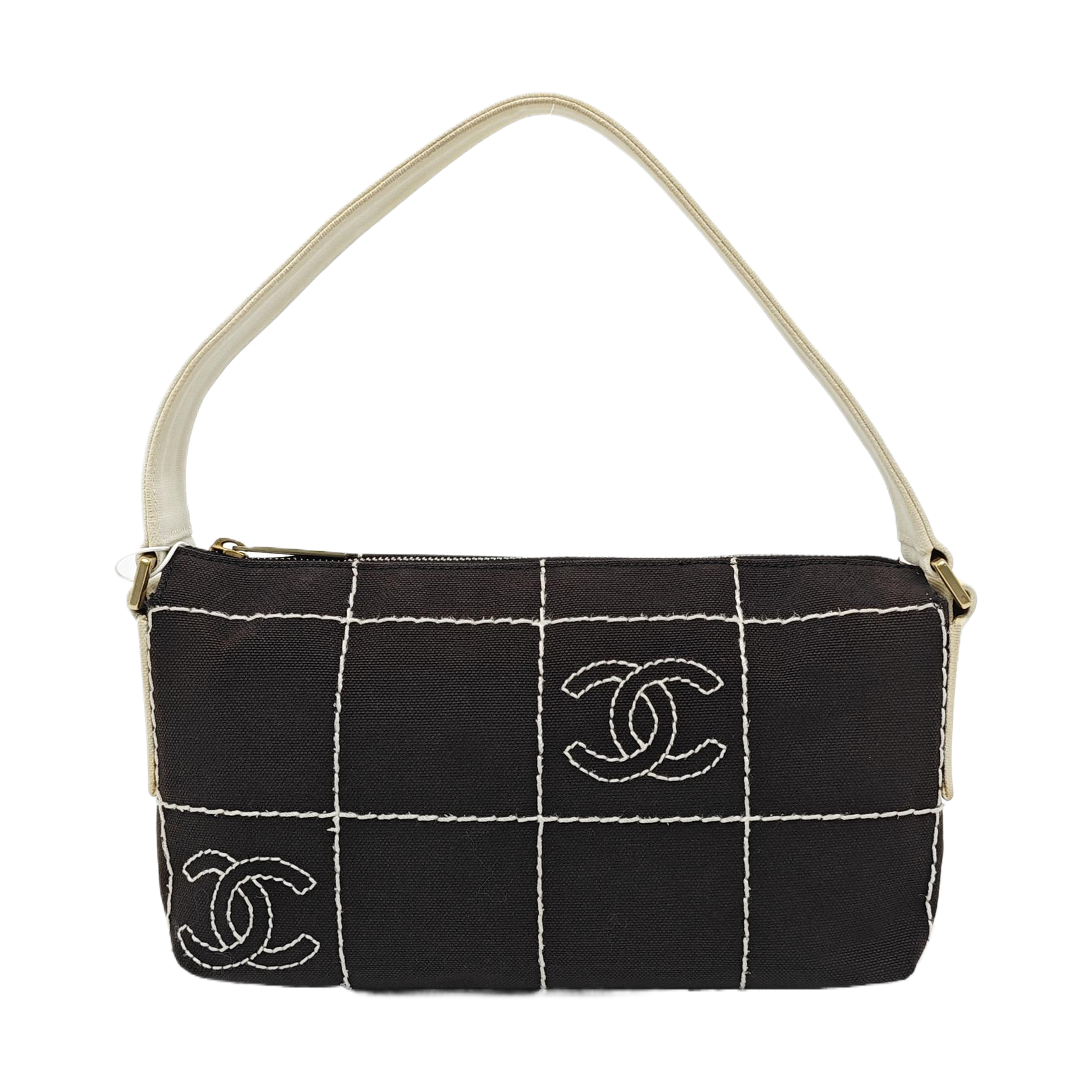 SQUARE STITCH Quilted Canvas Black