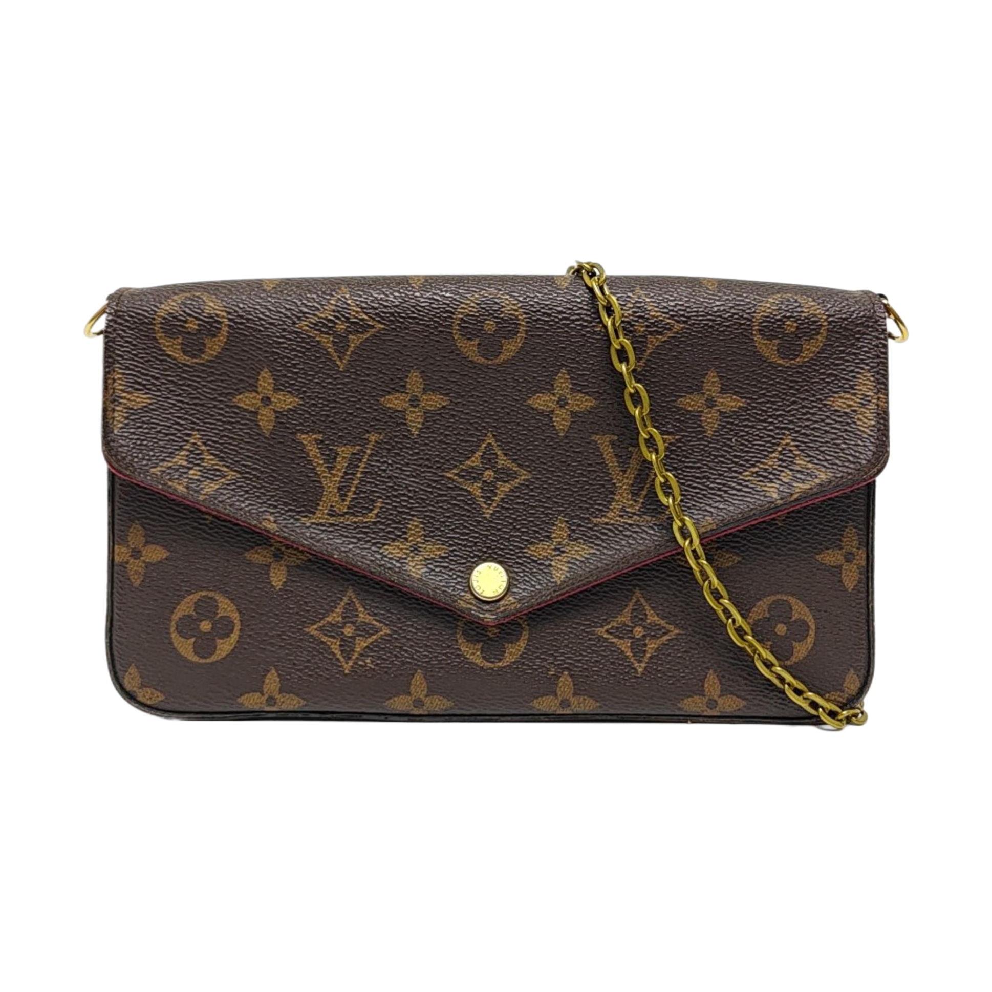 FÉLICIE Monogram Coated Canvas Brown