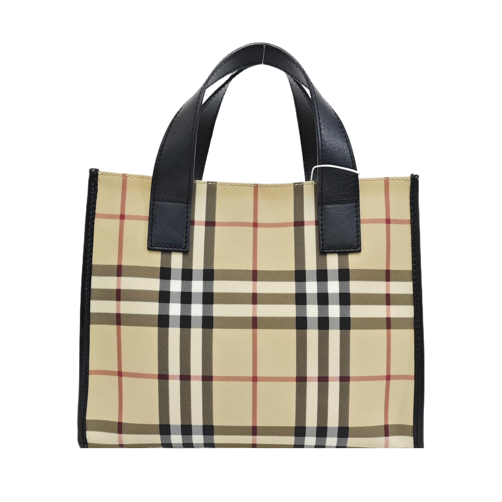 Coated Canvas Top Handle Bag Multicolor
