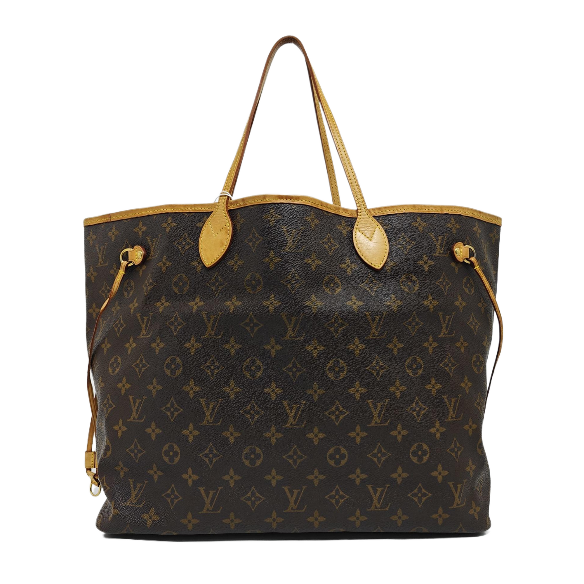 NEVERFULL GM Monogram Coated Canvas Brown