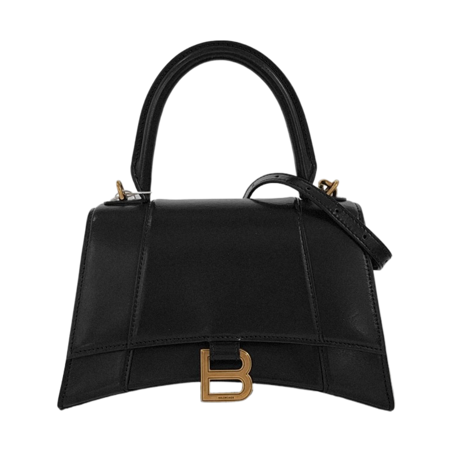 Hourglass S Calfskin Black