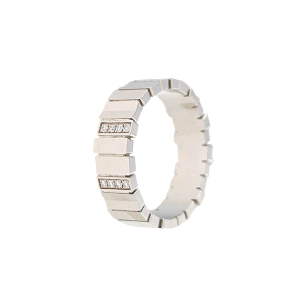 18k White Gold Silver Ring EU 54