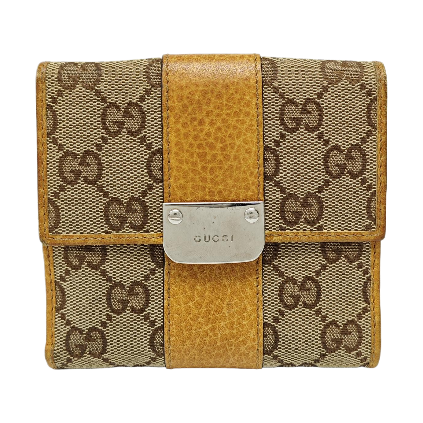 Monogram Canvas Wallet Brown