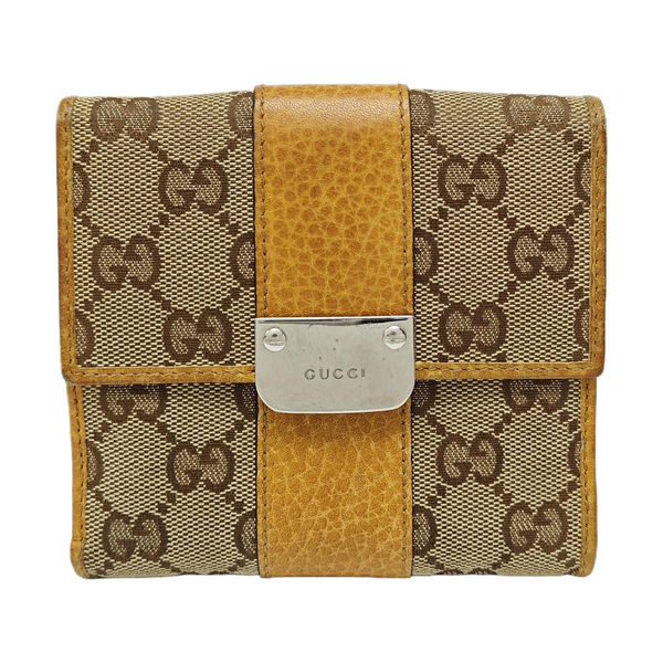 Monogram Canvas Wallet Brown