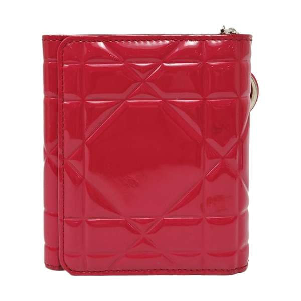 Cannage Calfskin Wallet Red