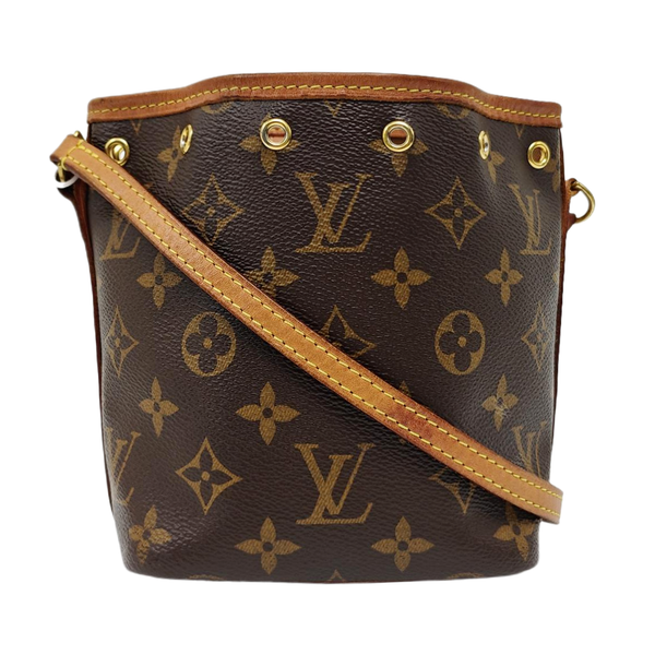 NÉONOÉ Nano Monogram Coated Canvas Brown