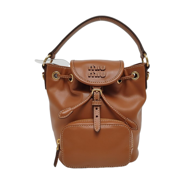 Calfskin Backpack Mini Brown