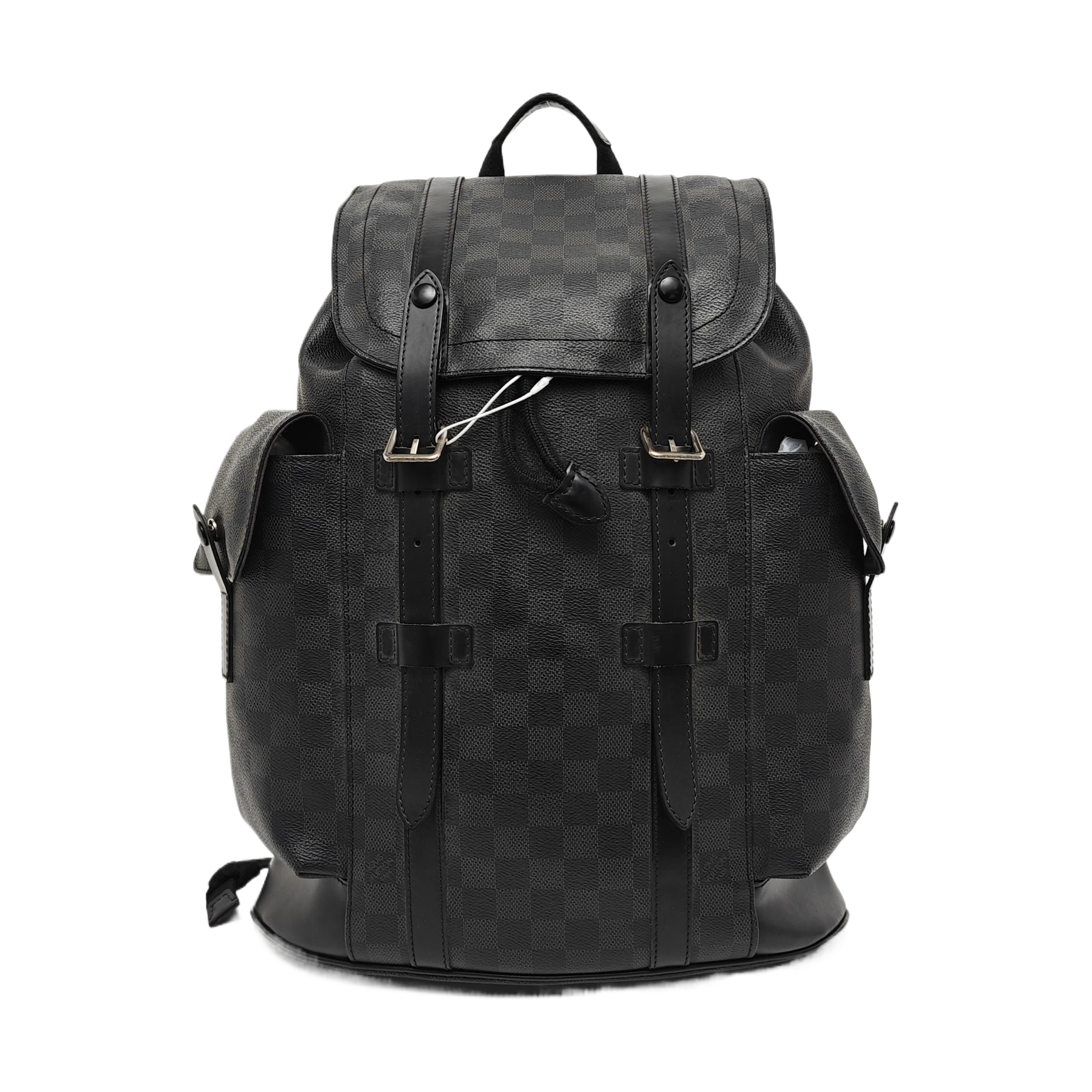 CHRISTOPHER MM Damier Graphite Coated Canvas Gray