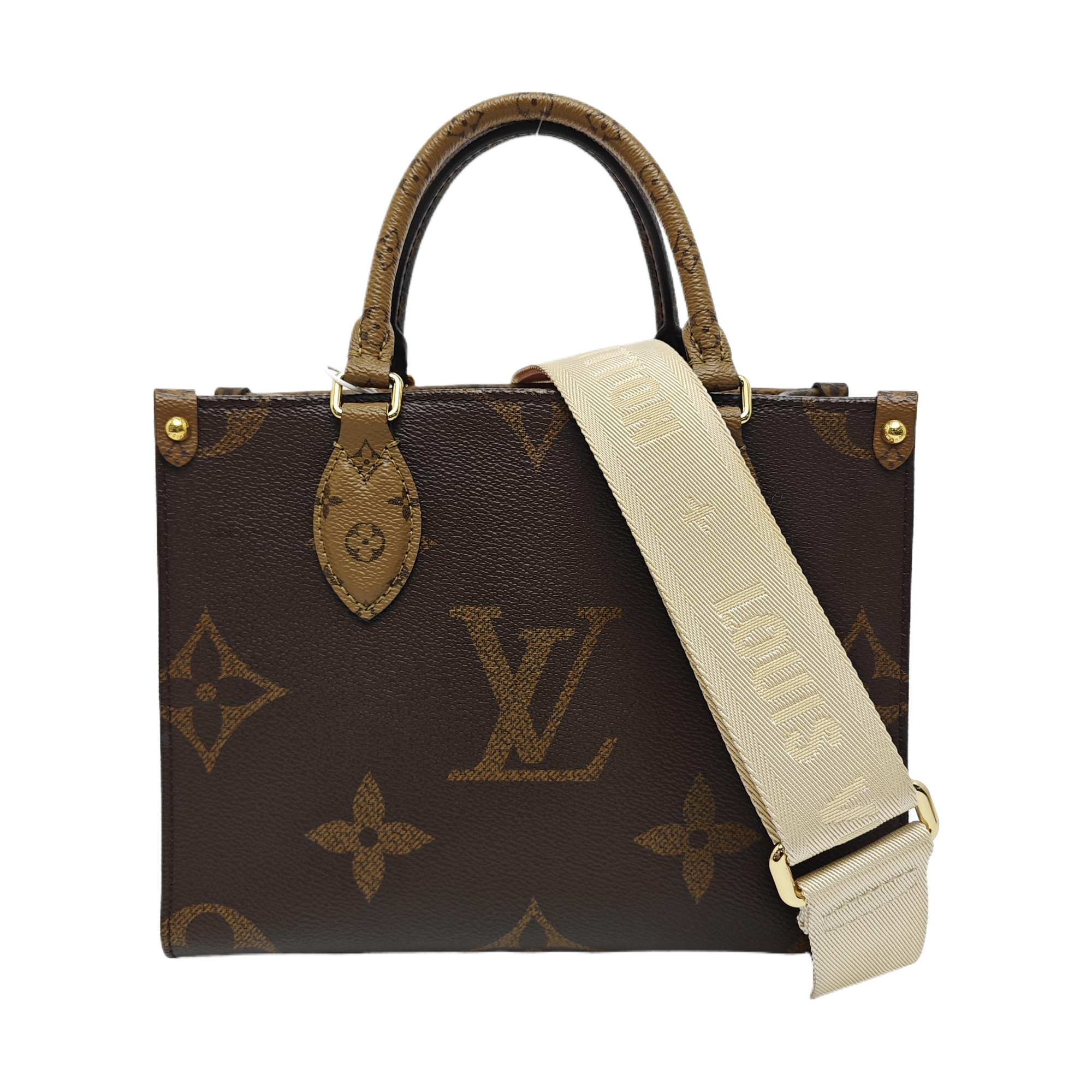 ONTHEGO PM Monogram Coated Canvas Brown