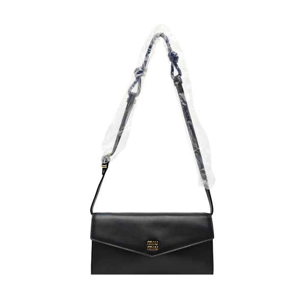 Calfskin Shoulder Bag Black