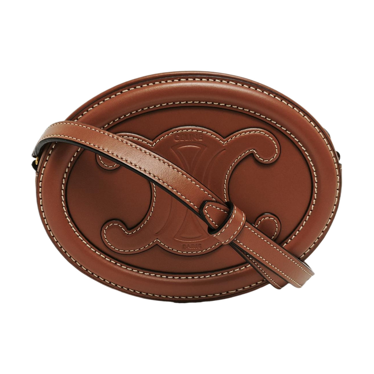 TRIOMPHE Small Calfskin Brown