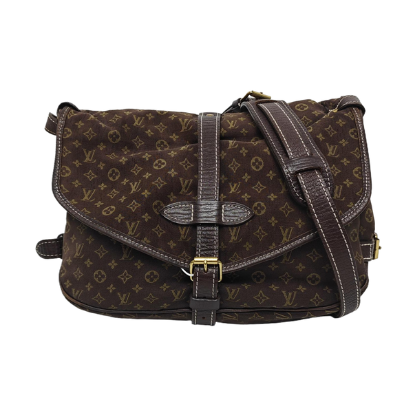 SAUMUR 28 Monogram Canvas Brown