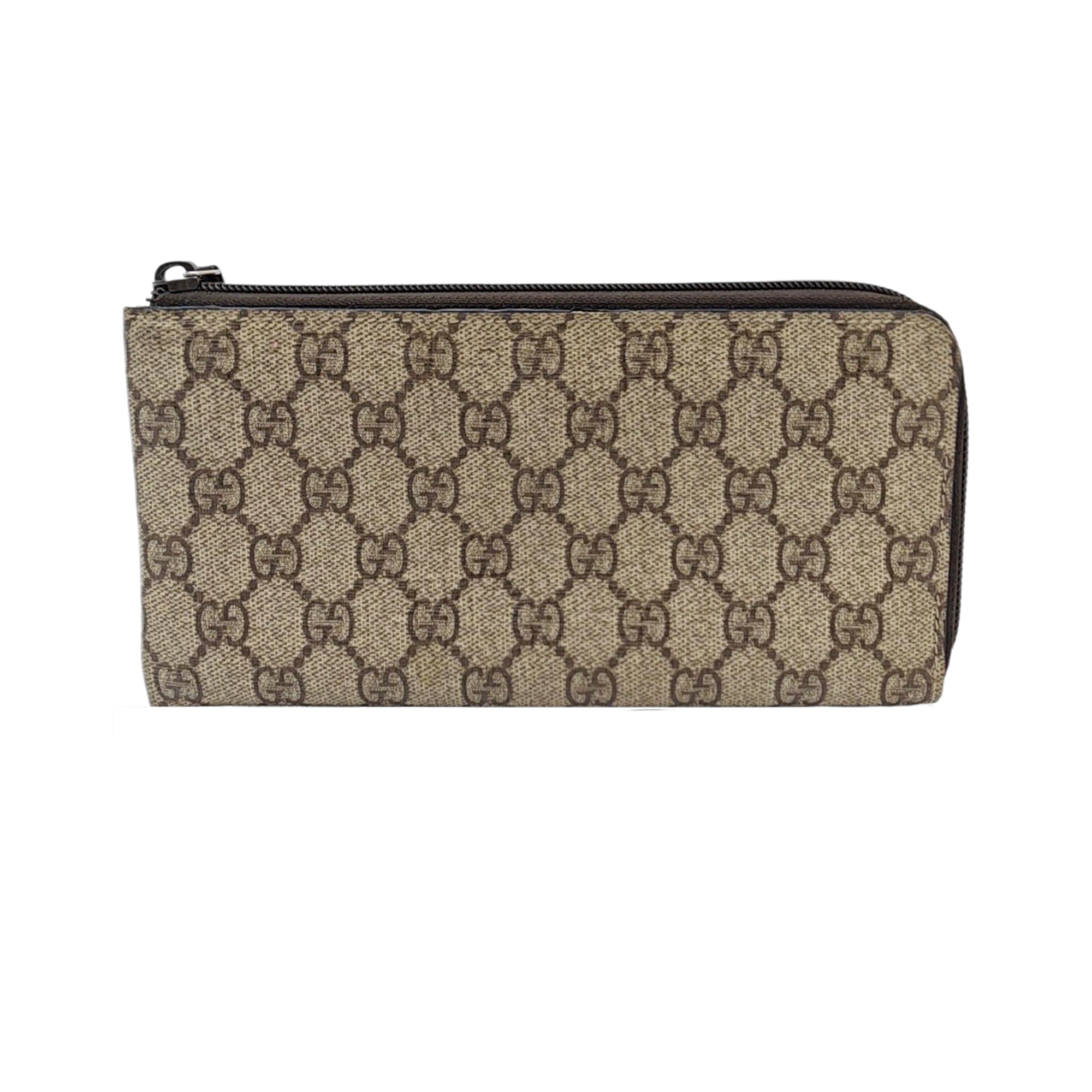 Monogram Coated Canvas Clutch Black