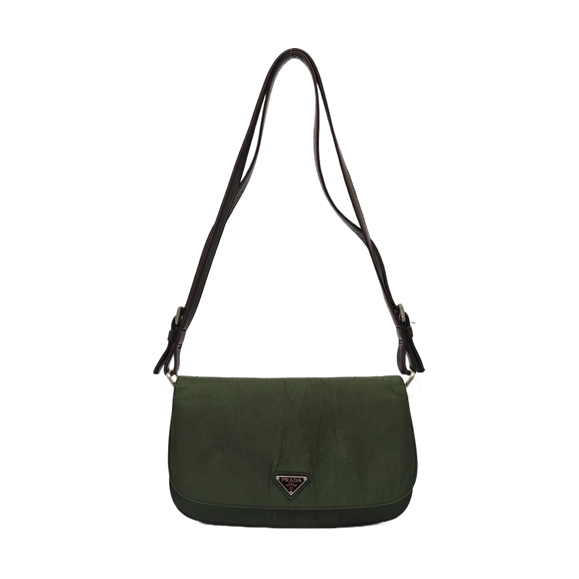 Nylon Shoulder Bag Green