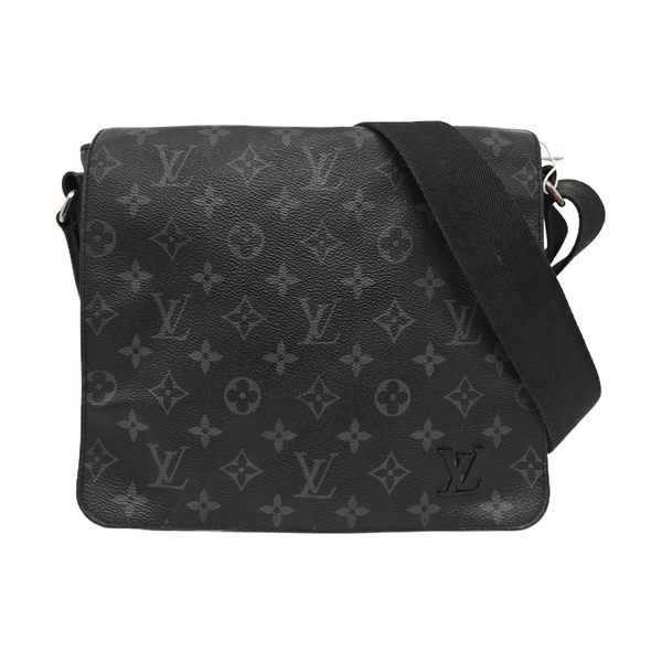 DISTRICT PM Monogram Coated Canvas Black